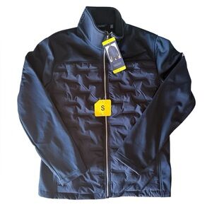 Nautica Men's Quilted Full Zipper Jacket - Navy Blue